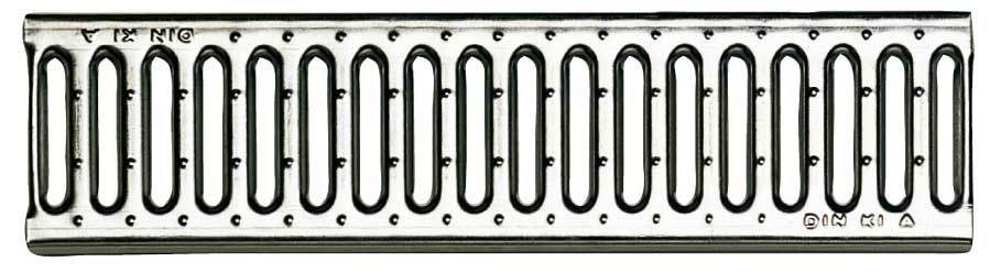 Metal gratings for modular channel 130x500 Zync class A15