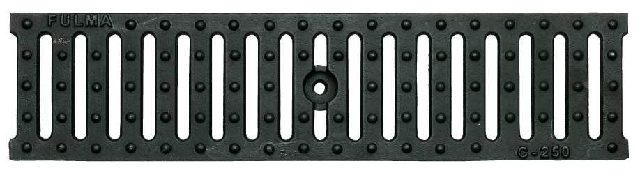 Metal gratings for modular channel 130x500 cast iron C250