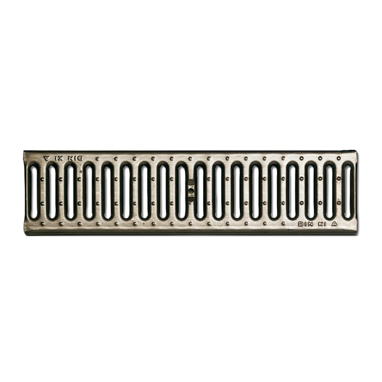 Stainless-steel grating for modular channel 130 x 500 mm - class A15 